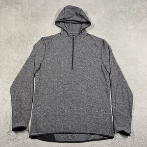 Lululemon Surge Warm 1/2 Zip Hoodie Mens Large Gray Sweatshirt Athletic Training